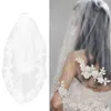 Brautschleier Haarzubehör für Braut kurzes Doppelschicht -Accessoire Hochzeitskleid