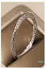 Cute Victoria Wieck Luxury Jewlery 925 Sterling Silver Corss Band Pave White Sapphire CZ Diamond Women Femme Party Rings For Lov2735559
