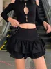 Юбка уличная одежда Mall Goth Юбка Женщины Harajuku Y2K E-Girl High Tan Bangage Mini Dark Gothic Punk Emo Alt Club Wear