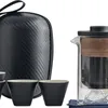 Teaware set resor tepet glas tekanna infusör keramisk kopp med fodral och för camping klättring vänner