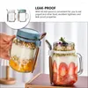 Storage Bottles 2 Sets Glass Cups Sealed Jar Dessert Bowl Cereals Porridge Containers Soda Lime Food Serving Dried Fruit Home Supplies