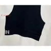 Damskie topy z uprawą T-shirt Bra Cotton-Blend Tank Top Shorts Designer Joga Suit Fitness Sports Fitness Bra Mini stroje