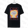 2024 magliette da design da uomo magliette di lusso da uomo Casablanca camicia per uomo Top oversize maglietta Casablanc Casa Blanca Abbigliamento Summer Crew Neck Short
