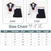 Одежда набор учеников JK Униформа женской средней школы корейская китайская китайская форма флота моряк -костюм с коротким рукавом костюм Япония Сейфуку Девушка