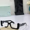 Moda Offs güneş gözlüğü tasarımcısı serin stil moda klasik kalın plaka siyah beyaz kare çerçeve gözlük adam orijinal kutu 399 ile gözlükler