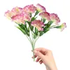 Fleurs décoratives Carnation artificielle Fleurs fausses festivals de mariage en plastique simulé