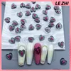 Party Favor 20PCS Transparent Love Cross Heart Nail Accessories Gray Blood Red Art Charms Manicure Resin Decorations DIY Jewelry Supplies