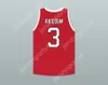 Custom Nay Mens Youth/Kids Ricegum 3 Ace Family Charity Red Basketball Jersey Top Top S-6XL Cucite S-6XL