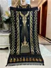 Etniska kläder Nya sommaren afrikanska kort slve 100% bomullsklänningar med stor halsduk Löst tryck blommig boubou maxi islam kvinnor abaya kläder t240510