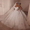 arabic aso ebi lace beaded crystals wedding dresses sheer neck long sleeves bridal dresses sexy vintage wedding gowns zj522 1781