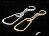 Rings Drop livraison 2021 Jielts de créateur de luxe Keychain Iced Out Bling Diamond Chain Hip Hop Key Ring Men Accessoires Gold Sier7107812