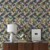 Wallpapers Pink Magnolia Flower Wallpaper Vintage Floral Contact Paper Peacock Bird Waterproof Self Adhesive Furniture Stickers Home Decor