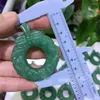 Figurine decorative 2.3 "Aventurine naturale Aventurine Garland Energia intagliata a mano Crastie di cristallo per regalo di Natale o decorazione della stanza