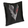 Pillow v Viking Throw Case pour le salon Valhalla Odin Ragnar Lothbrok Luxury Cover Home Decoration Square