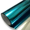 Fensteraufkleber 30/40/50/60 x 400 cm Blau Silberspiegel Privatsphäre Filmisolierung Solar Tint UV Reflexion One Way Office Home Decor