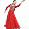 Ethnic Clothing New Oriental womens clothing adult red elegant long sleeved embroidered clothing Indian classic dance clothing DQL6068L2405