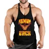 Baki Print Stringer Mens Sports Tank Top Mięsień Trening bielizny Gym Ćwiczenie Fitness 240511