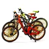 Dekorative Figuren Mini Fahrradmodell 1:10 realistische Formlegungslegierung Downhill Mountainbike Spielzeug Geburtstagsgeschenksimulation Erwachsener