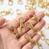 Party Favor 100st Gold Silver Keyring DIY Keychain Split Rings KeyFob Key Chain Pendant Ring Rostfritt stål