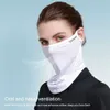 Fashion Face Masks Neck Gaiter Unisexe Silk Silk Boullant Boullon Boulonnement Anti UV Masque facial facial Bandage militaire Multim Camera Sunshade Q240510