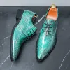 Sapatos de couro de moda masculino patente de couro patenteado ponta pontiagueira brilhante sapatos masculinos vestido masculino
