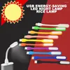 Tischlampen Mini USB -Nachtlicht mit 5 LEDs lesen