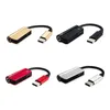 2024 USB Type-C Audio Charging Adapter 2 i 1 Typ C Male till kvinnlig 3,5 mm hörlursuttag + laddningskonverterare för Huawei P20 Profor Type C hörlurkonverterare
