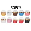 Christmas Decorations 50Pcs Muffin Cake Cup Decoration Candy Muffins Baking Cups For Anniversary Baby Showers Graduation Weddings Birthdays