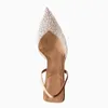 Casual Shoes TRAF Woman Elegant Pearl High Heels Summer Fashion Pointed Toe Stiletto Sandals Comfortable Transparent Heeled Slippers 2024