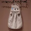 Handdoek 1 st Cartoon Hangable Hand Hand Fleece Super Absorberend doekje Small huishoudelijke keukenreiniging