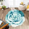 Teppich Teppich Bürostuhl Bodenmatte 3d Blumenform bedruckt weicher Computertisch Schlafzimmer Dekoration Wohnzimmer Teppiche