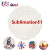 Sublimation 10 Wind Blank Spinner Inch Sublimate Metall Malerei Ornament Doppelseiten Blanks DIY Weihnachtsfeier Geschenke Halloween Dekoration Jn12 s