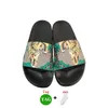 Taglia 35-44 designer marca di marca Slifori in gomma Slide sandali Brocade floreale Uomo da gocce Flip Flip Flip Flip Flip Women Striped Beach Causal Slipper Top