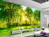 Wallpapers Custom Sunshine Forest Grassland Environmental Theme Landscape Wallpaper 3d Mural For Living Room