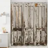 Rideaux de douche Curtain de ferme vintage Barn Porte de cartouche