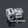 Partihandel ny design modeörhänge med magnetstöd sterling silver S925 VVS Moissanite diamantörhängen