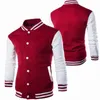 Hoodies Veste de baseball menboy masculin design de mode Vin Red Mens Slim Fit College Varsity Harajuku Sweat-shirt 240428