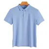 Polo de soie de glace d'été hommes hommes cool sensation 190g modal coton spandex t-shirt mode couleur pure manche courte t-shirt bisan