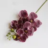 Fleurs décoratives Glue 5 Phalaenopsis artificiel Small Fake Silicone Pu Real Touch Wedding Home Decoration