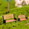 Крышка стулья миниатюрная скамейка садовая декор парк парк мебель скамейки мини -стулья аксессуары сказочные игрушки украшения крыльца бонсай