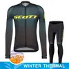Les fans tops thes Scott Sports Set Mtb Mens Vêtements Bicycle Équipement professionnel Hiver Hot Wool Jersey 2023 Set Q240511
