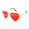 Nouveau métal à la mode Love Ocean Glass Sunglasses Peach Heart Womens Advanced Shaped