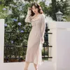 Повседневные платья 2024 китайский стиль костюм Женщины продвинутая чувства тяжелая промышленность Летняя изысканная вышива