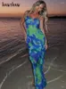 Lässige Kleider Frauen Elegant Party Club Streetwear Beach Urlaub Bodycon Langes Kleid 2024 Sommerkleidung Großhandel Artikel für