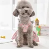 Hondenkleding blad bowknot huisdierjurken voor kleine honden zomer lente hawaii ontwerper kattenvest outfit kleding xs xxl chihuahua benodigdheden