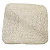 Oreiller des oreillers carrés pouf pavé de sol de chambre à coucher de chambre à coucher nature naturel des tapis de paille tissé méditation siège intérieur