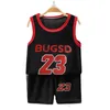 Kinderes Sets Sommer Kinder ärmellose T -Shirt Shorts Set Quickdrying Tanks Top Boys Sport Basketball TR 240510