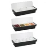 Bouteilles de rangement Boîte à aliments de cuisine avec des compartiments multi-compartiments Organisateur portable Accessoires de conteneurs de rack
