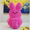 Peeps 15 cm favor impta plusz 38 cm królik Rabbit Peep wielkanocne zabawki naciekające Pchana lalka zwierząt dla dzieci