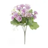 Fiori decorativi 5 forcella da 30 cm Bouquet rosa artificiale Soggio